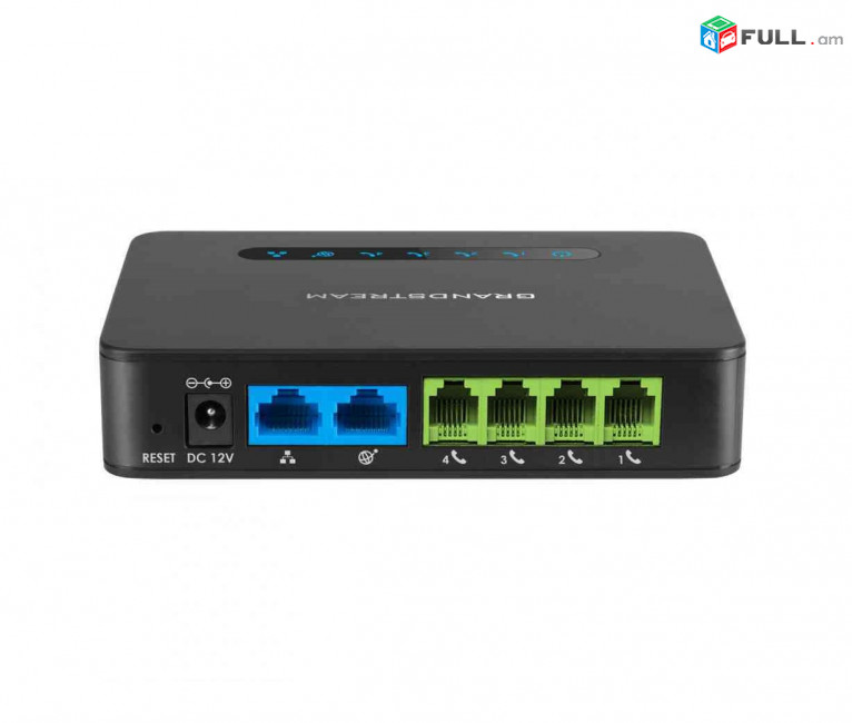 Հեռախոսային ազդանշանի փոխակերպիչ Grandstream HT-814 FXS Gigabit Ethernet аналоговый телефонный адаптер
