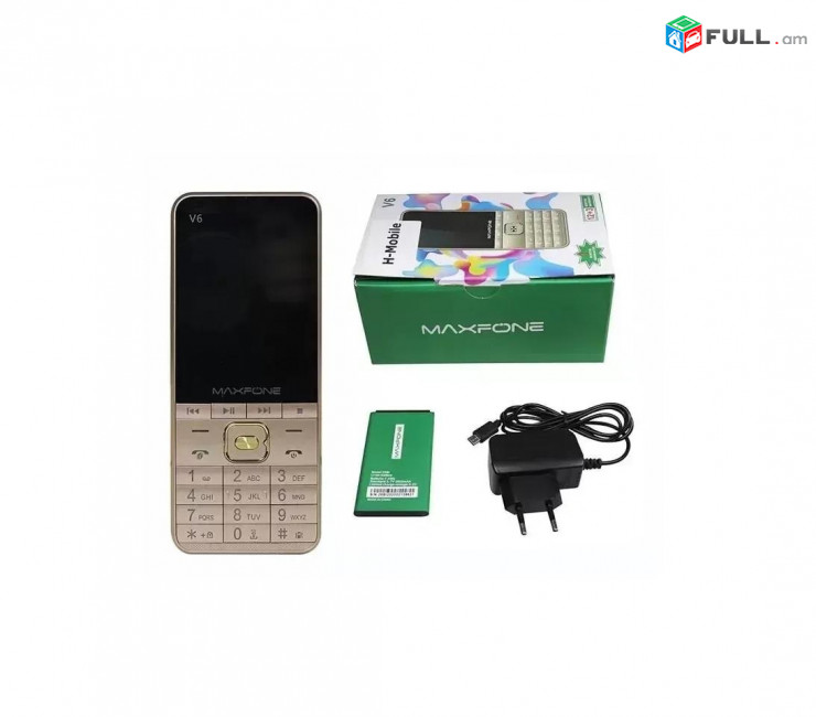 Maxfone V6 հեռախոս 4sim card 32MB Fm Radio Bluetooth Camera телефон