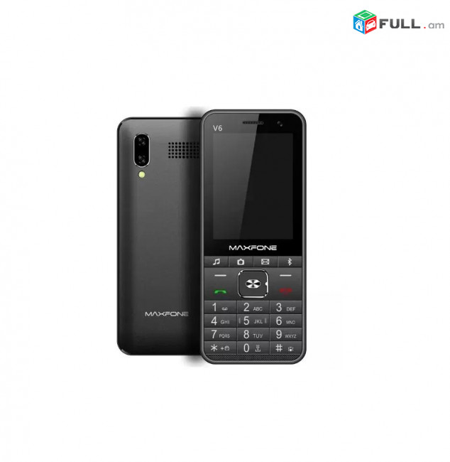 Maxfone V6 հեռախոս 4sim card 32MB Fm Radio Bluetooth Camera телефон