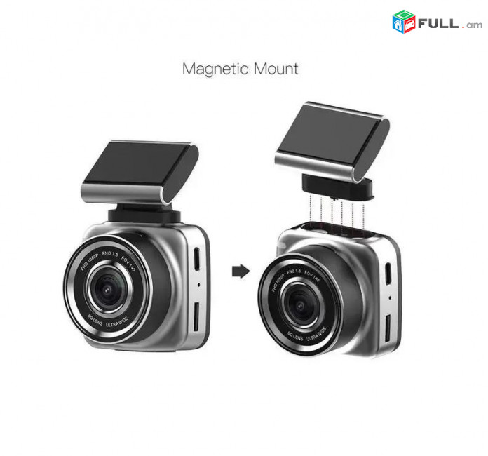 Anytek Dash Car DVR Camera Q2N Full HD 1080P FHD Touch 2" Xiaomi Mijia Магнитный Видеорегистратор GPS