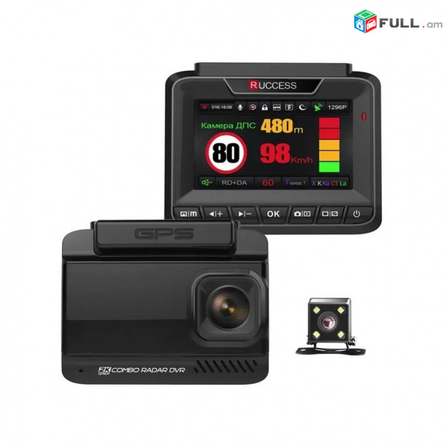 Регистратор car video registrator RUCCESS TTR-LD300-G Full HD 1080P radar camera ավտոմեքենաների տեսախցիկ