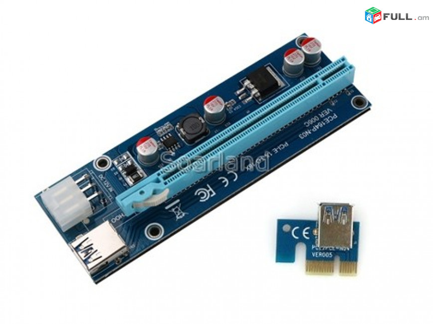 PCE164P-NO3 PCI-E 1x to 16x extender riser cable for miner mining RECEIVER pcie 164p-n03 ресивер