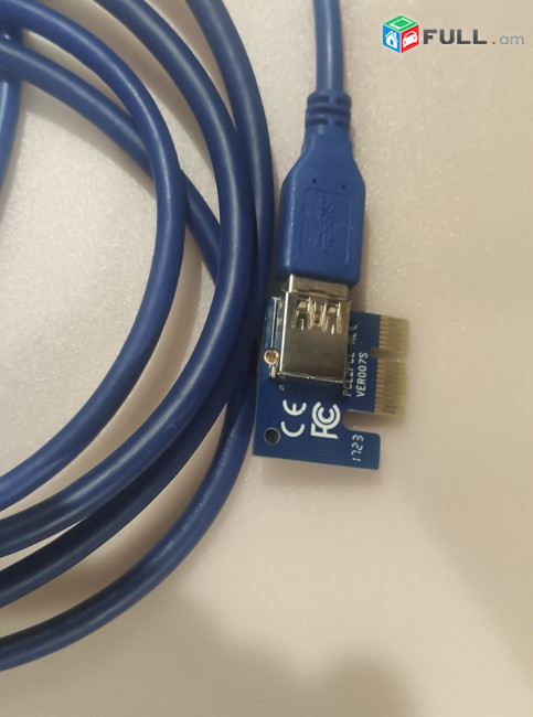 PCE164P-NO3 PCI-E 1x to 16x extender riser cable for miner mining RECEIVER pcie 164p-n03 ресивер