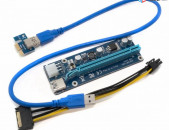 PCE164P-NO3 PCI-E 1x to 16x extender riser cable for miner mining RECEIVER pcie 164p-n03 ресивер