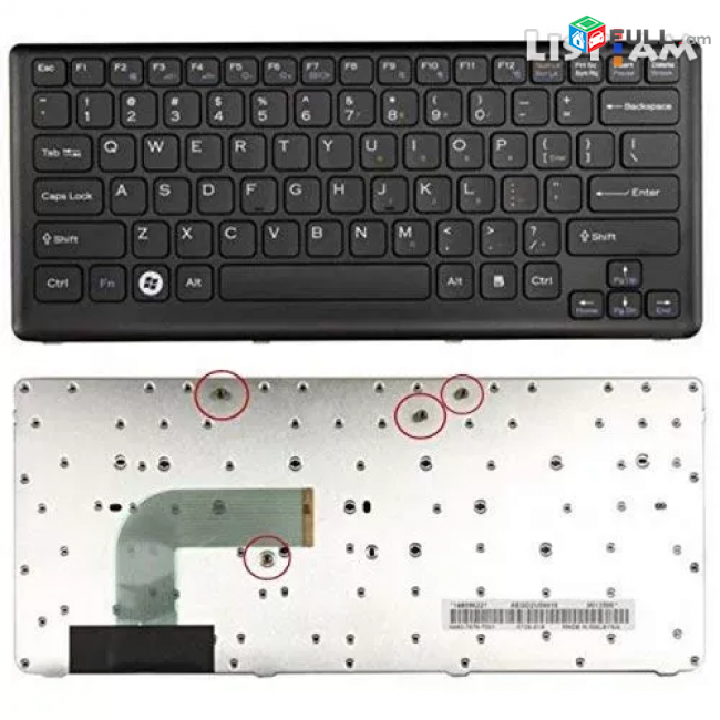 Sony Vaio VGN-CS VGNCS VGN CS Series Keyboard ստեղնաշար клавиатура
