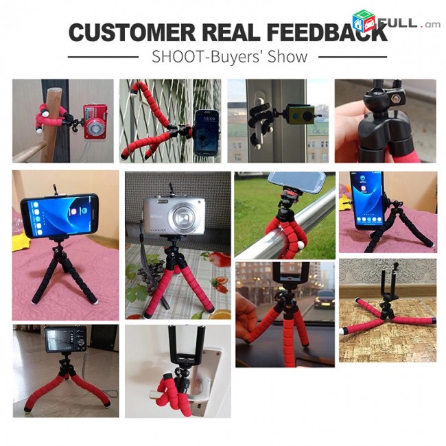 Ճկուն շտատիվ (Mini Tripod) նկարահանումների???? համար, blogging tripod,ponopod,shtativ,bloger