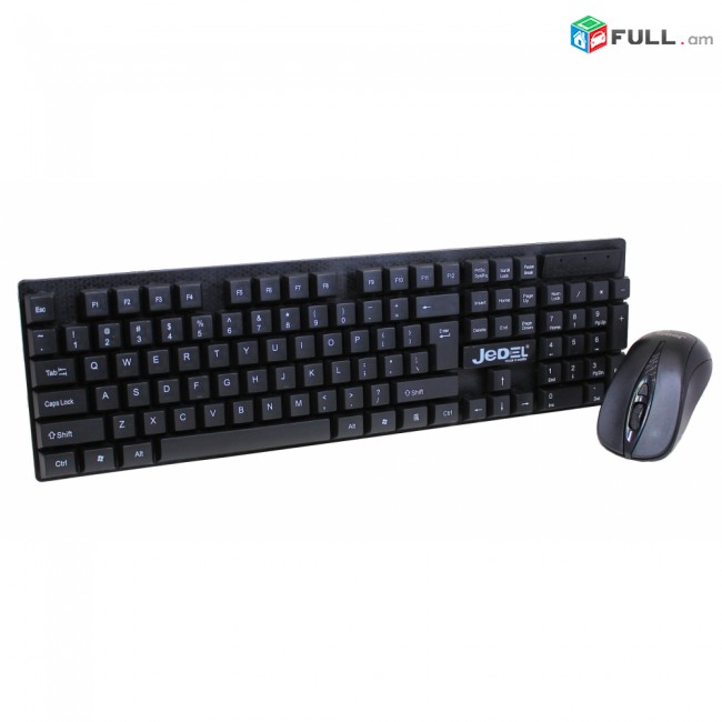 JEDEL Անլար Ստեղնաշար և Մկնիկ ws630, jedelws630, klevaytura, klavyatura ofisayin, office keyboard, keyboard + mouse