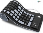 Սիլիկոնե փաթաթվող ստեղնաշար, silikone stexnashar, silicone keyboard, silikone keyboard, klavyatura silikone