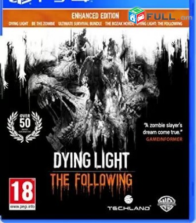 Ps4 Խեղեր Playstation4 Ps3 Լիցենզիոննի ու երաշխիքով Օրիգինալ փեթեթով Dying Light