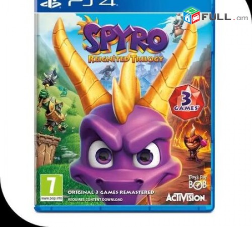Playstation 4 Խեղեր Ps 4 Ps 3 Լիցենզիոննի ու երաշխիքով Օրիգինալ փաթեթով Spyro Re