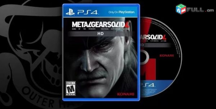 Ps4 Խեղեր Playstation4 Ps3 Ps 4 Լիցենզիոննի ու երաշխիքով Օրիգինալ փաթեթ Metal Ge