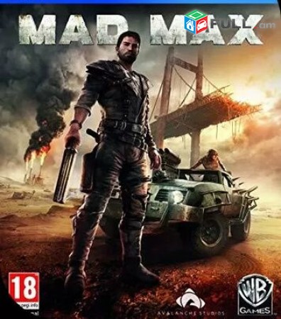 Playstation 4 Խեղեր Ps 4 Ps 3 Լիցենզիոննի ու երաշխիքով Օրիգինալ փաթեթով Mad Max