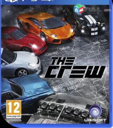 Playstation 4 Խեղեր Ps 4 Ps 3 Լիցենզիոննի ու երաշխիքով Օրիգինալ փաթեթով The Crew