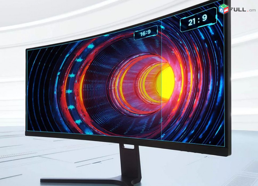 Monitor XIAOMI Gaming Curved DISPLAY 34" դյույմ / 4K UHD / VA / 144Hz / Նոր