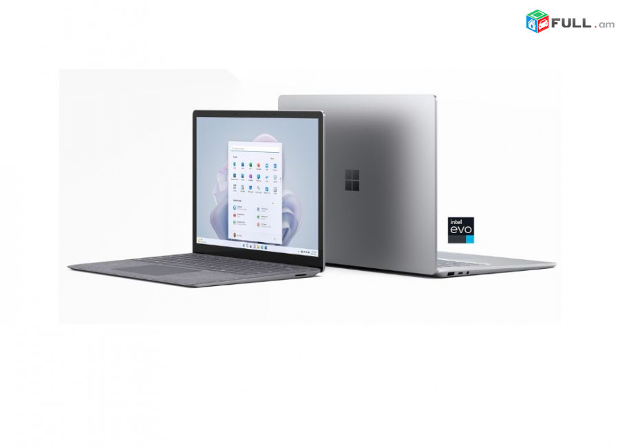 Microsoft Surface Laptop 5, Intel Core i7 12th gen, 8 GB RAM, Platinium, model 1979 արծաթագույն