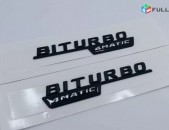 BITURBO 4MATIC Emblem Original Mercedes-Benz Meqenaneri hamar (1 զույգ)