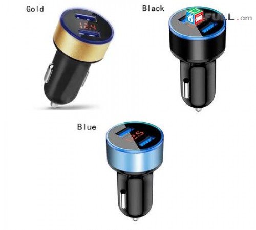 Meqenayi Dual USB Traynik Fast Charger 5V 3.1A LED Display