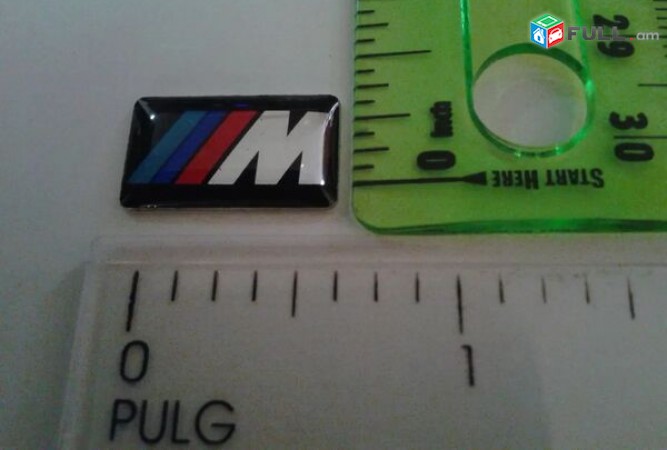 BMW Emblem M bmw nakleyka արտաքին և ներքին դեկորացիայի համար (ինքնակպչուն)