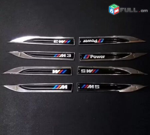 Bmw logo m power emblem tyuning bmw emblem 2 հատ