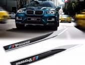 Bmw logo m power emblem tyuning bmw emblem 2 հատ