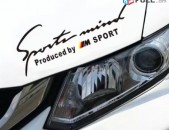 Bmw nakleyak kapoti Sport nakleyka kapoti vrayi BMW tip sticker (32x12cm) Large