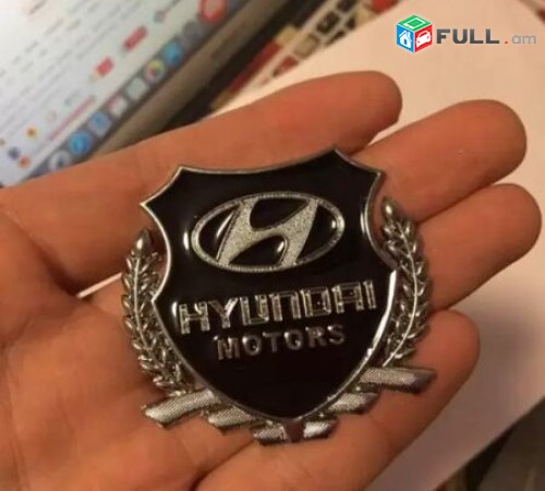 HYUNDAI emblem MOTORS Metaxakan Emblemner 2 հատ Hyundai logo