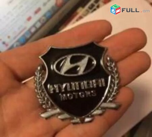 HYUNDAI emblem MOTORS Metaxakan Emblemner 2 հատ Hyundai logo