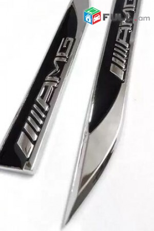 AMG Emblem logo mercedes emblem 2հատ avto aksesuar