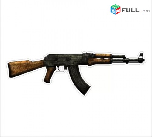 Meqenayi tip nakleyka Մեքենայի Նակլեյկա 3M Graphics AK-47 Car sticker