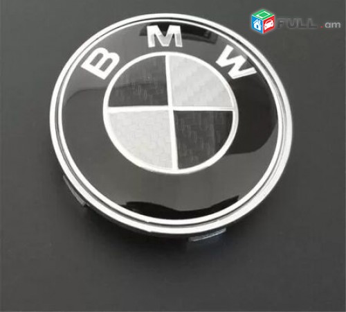 BMW Carbon Emblem 82mm (սև ու սպիտակ) ՆՈՐ