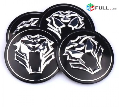 Bandaji kalpaki Vagr Nakleyka (4 Հատ) Tiger Head Aluminum Black