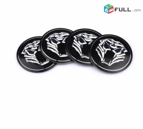 Bandaji kalpaki Vagr Nakleyka (4 Հատ) Tiger Head Aluminum Black