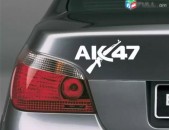 AK 47 meqenayi nakleyka sticker RUSSIAN USSR AK47 war WEAPON 190x100mm (Նորույթ)