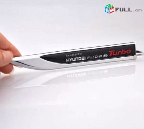 Hyundai TURBO Emblem hyundai logo sport emblem (Բարձր Որակ) 2Pcs