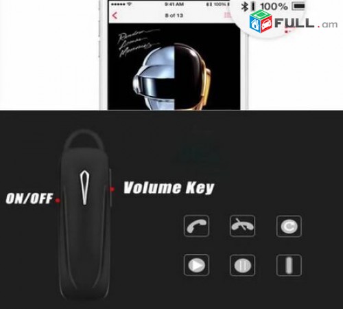 Bluetooth Akanjakal blutut naushnik Handsfree Earphone For iPhone Samsung LG