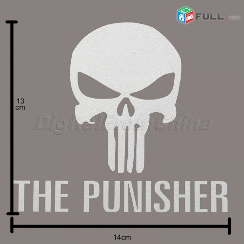 Ավտո Աքսեսուար THE PUNISHER Nakleyka Ավտո Սթայլ