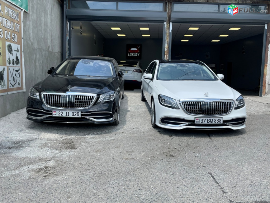 LuxCar Mercedes  S class W222 Maybach Prakat Վարձով Прокат Vardzov Harsanekan meqenaner varordov