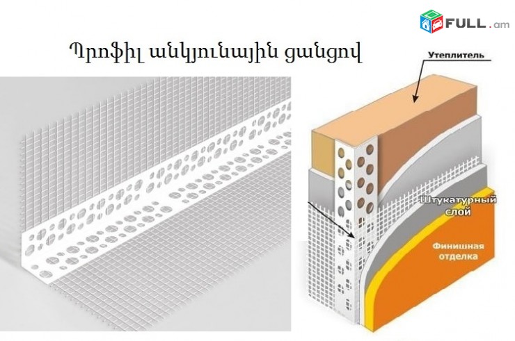 Ֆասադի ջերմամեկուսացման նյութեր, սոսինձ, ցանց, դյուպել