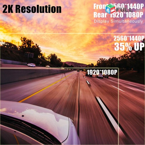 Video Registrator, Dash Cam, Tesaxcik, kamera, zadni camera 2K Ultra HD, Haeli
