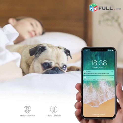WiFi Camera, Security Kamera, Anvtangutian Hamakarg, PTZ Tesaxcik, ip