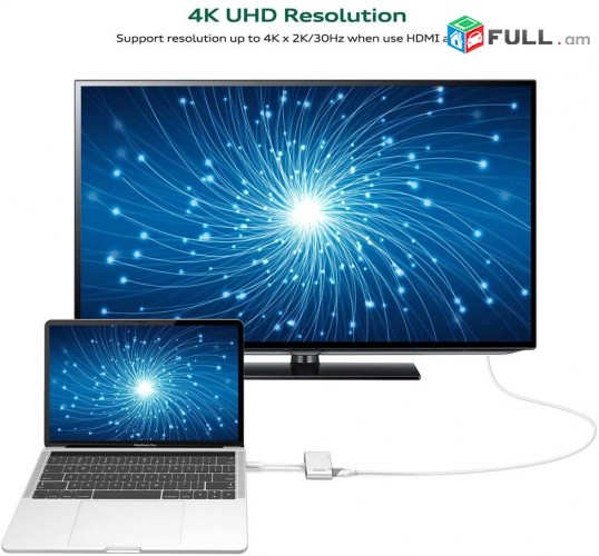 USB 3.1 Type-C to HDMI VGA Adapter, TypeC, Type C