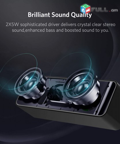 Bluetooth 5.0 Speaker, Dinamik, Basavik, Usilitel, Mp3 Player, 10W