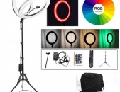 18" Selfie Ring Light Selfii luis Makeupi Luis TikTok YouTube meykup make up RGB