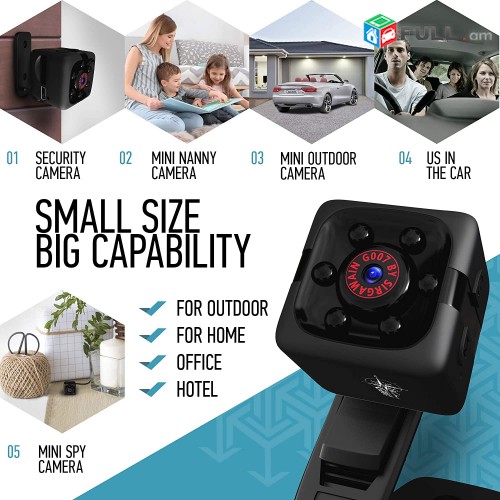 IP Camera taqnvac tesaxcik Kamera Mini poqr Spy Camera 1080P Hidden Camera drone