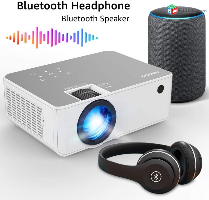 LED WiFi Video Projector Praektr Proektor FULL HD VideoProjector Proektor iOS Android