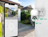 Wireless Outdoor PTZ Camera, Sharjakan IP Kamera Zaryadkayov WiFi