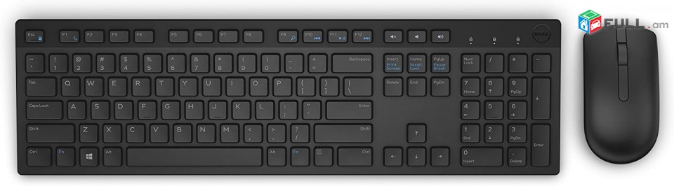 Dell KM636 Wireless Keyboard & Mouse Combo (5WH32), Black.distancion klaviatura ev mknik.stexnashar ev mknik