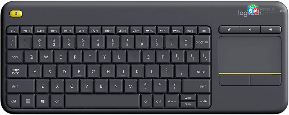 Logitech K400 Plus Wireless Touch TV Keyboard with Easy Media Control and Built-In Touchpad stxnashar.klaviatura,klavyatura,keybord