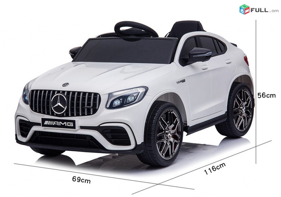 Էլեկտրական լիցենզիոն մեքենա Mercedes Benz GLC 63 AMG ներկված meqena 12v