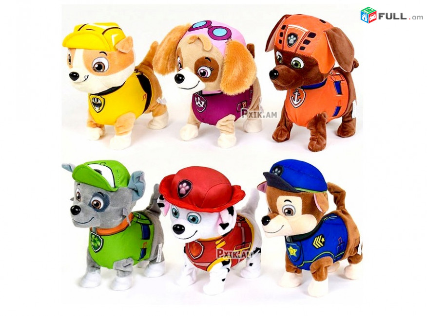 Քայլող ինտերակտիվ շնիկ PAW patrol, Мягкая интерактивная игрушка Щенячий патруль